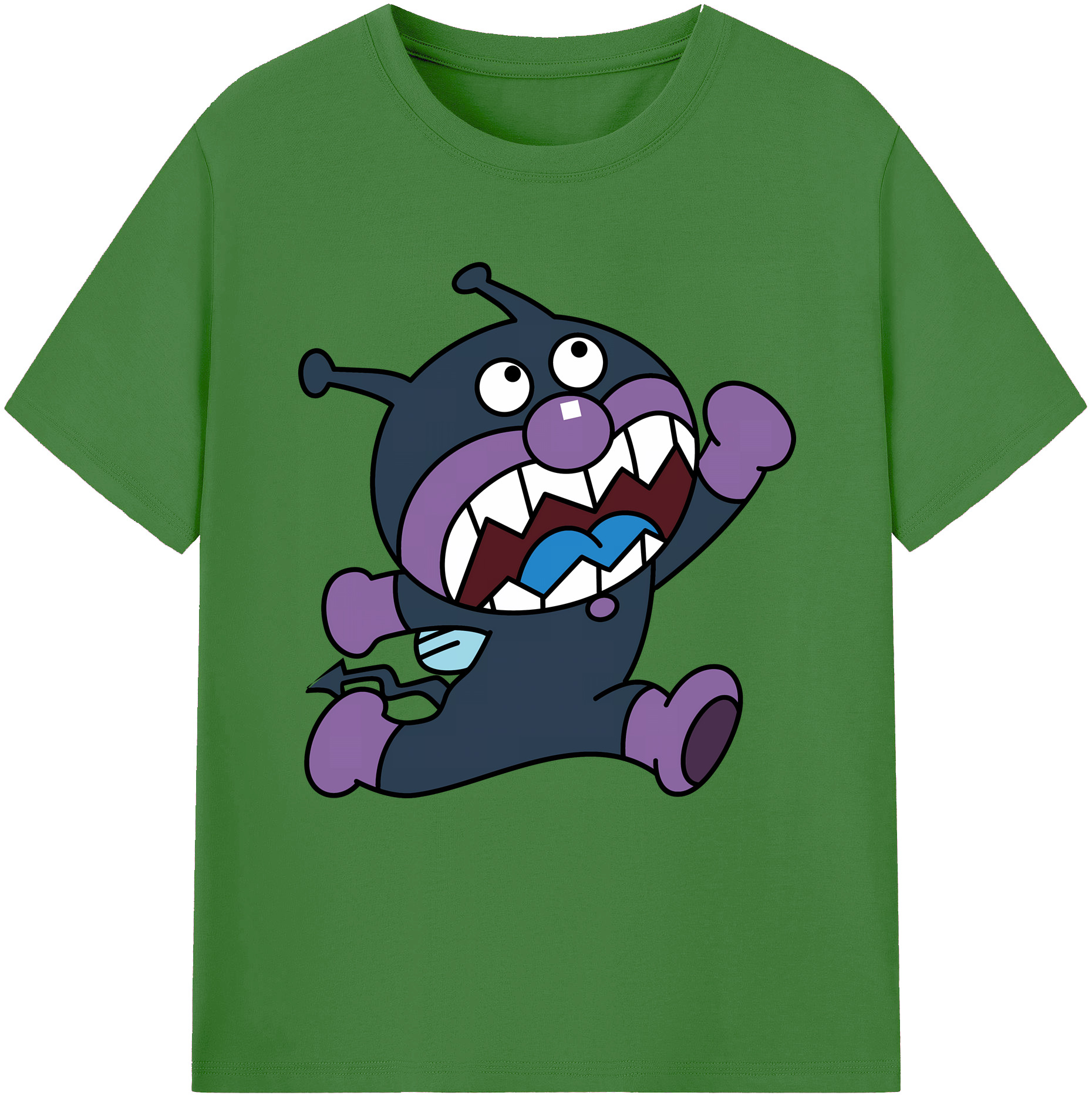 （画像用） アンパンマン Anpanman レディースカジュアルプリントTシャツ（綿100％）
